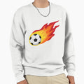 Football Fire Ball Football Ball Sweatshirt - Minimalist Print for Adults - T-Shirt, Sweatshirt, Hoodie