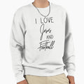 I Love Jesus And Football Sweatshirt - Trendy Graphic Unisex - T-Shirt, Sweatshirt, Hoodie