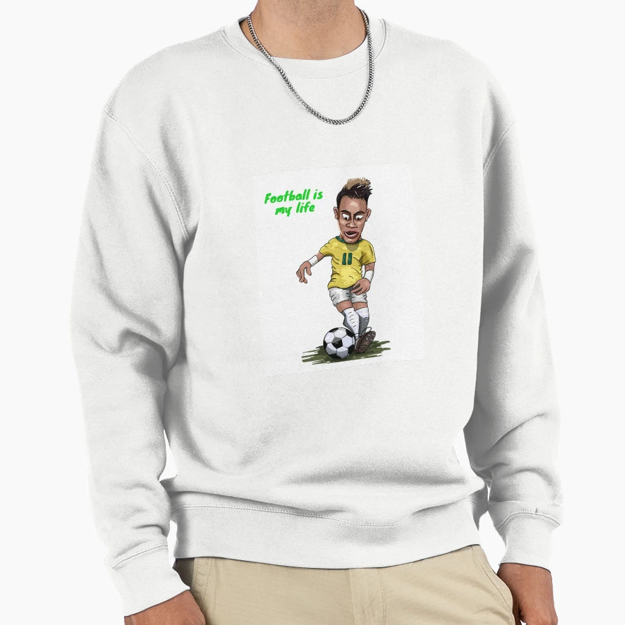 Football Is May Life Sweatshirt - Trendy Graphic Unisex - T-Shirt, Sweatshirt, Hoodie