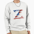Letter Z Usa Flag Patriotic Wink Sweatshirt - Fun Novelty Design Men Women - T-Shirt, Sweatshirt, Hoodie