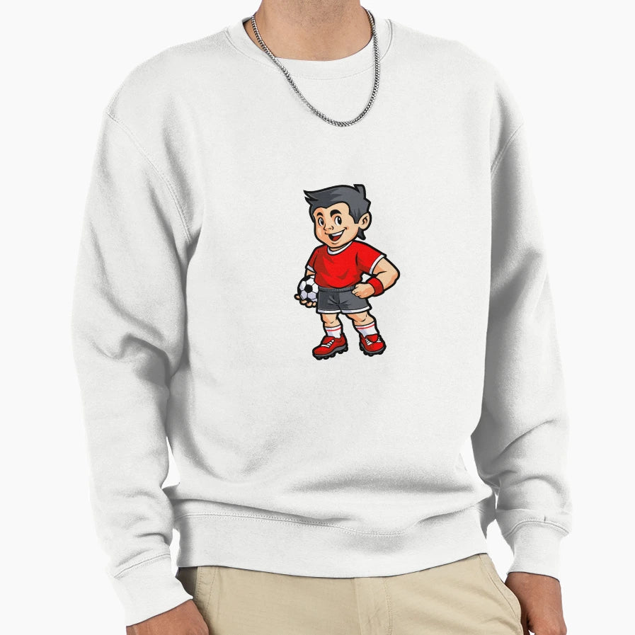 Football Cartoon Player Ball Your Sweatshirt - Streetwear Style for Adults - T-Shirt, Sweatshirt, Hoodie