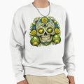 Brazil Soccer Skull Sweatshirt - Unique Graphic Unisex - T-Shirt, Sweatshirt, Hoodie