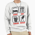 Eat Sleep Rugby Sweatshirt - Graphic Print for Adults - T-Shirt, Sweatshirt, Hoodie