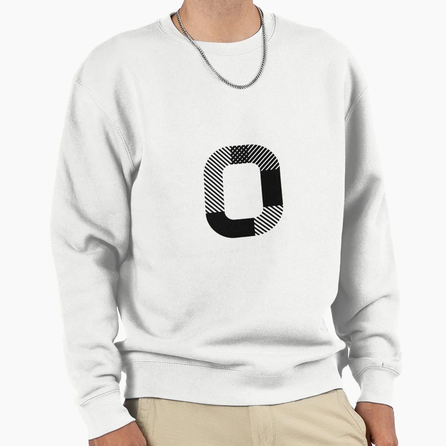 O Letter Sweatshirt - Casual Everyday Wear Men Women - T-Shirt, Sweatshirt, Hoodie