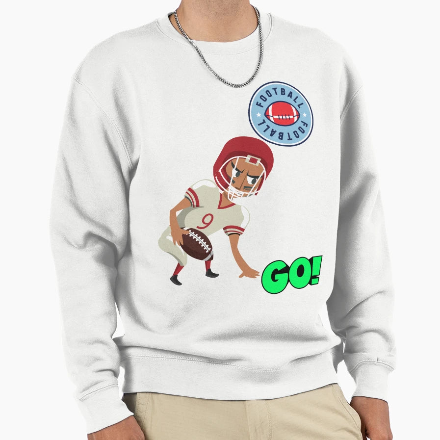 Lets Go Football Sweatshirt - Custom Art Print Unisex - T-Shirt, Sweatshirt, Hoodie
