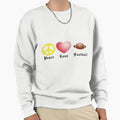 Peace Love Football Sweatshirt - Casual Everyday Wear Unisex - T-Shirt, Sweatshirt, Hoodie