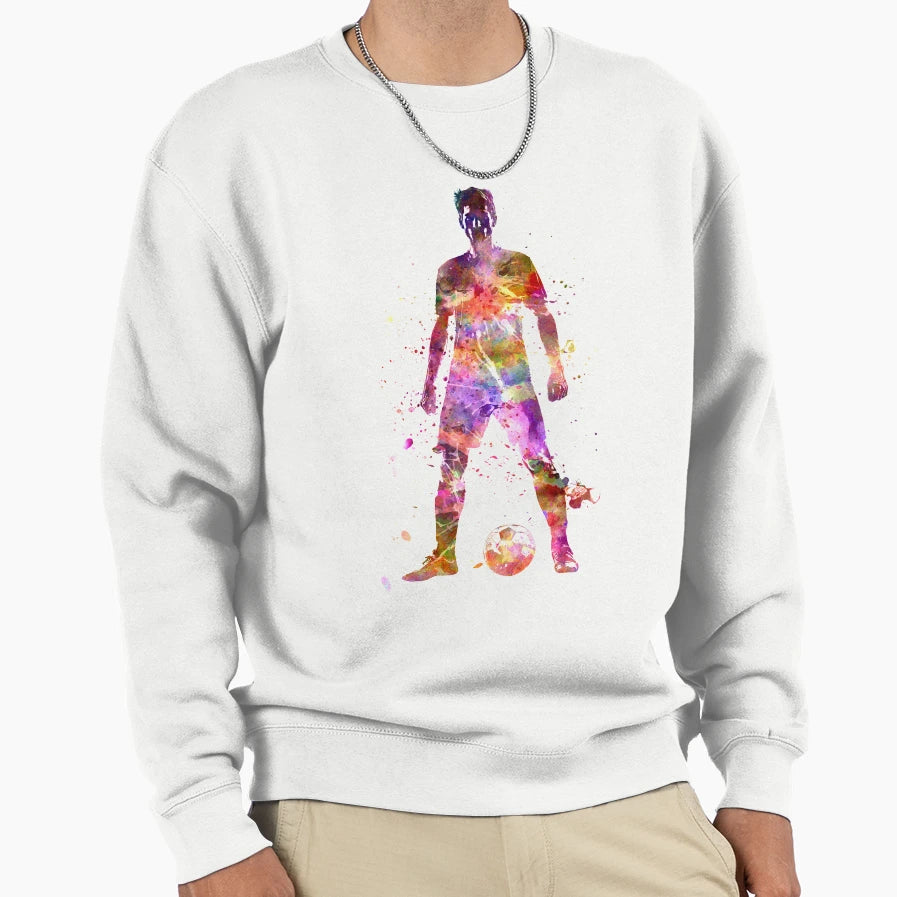 Soccer Football Player Young Sweatshirt - Streetwear Style Men Women - T-Shirt, Sweatshirt, Hoodie