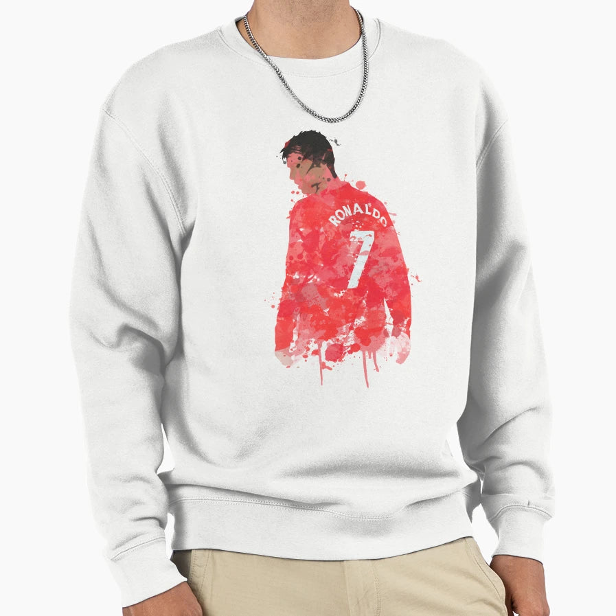 Cristiano Ronaldo Manchester Sweatshirt - Novelty Apparel for Adults - T-Shirt, Sweatshirt, Hoodie