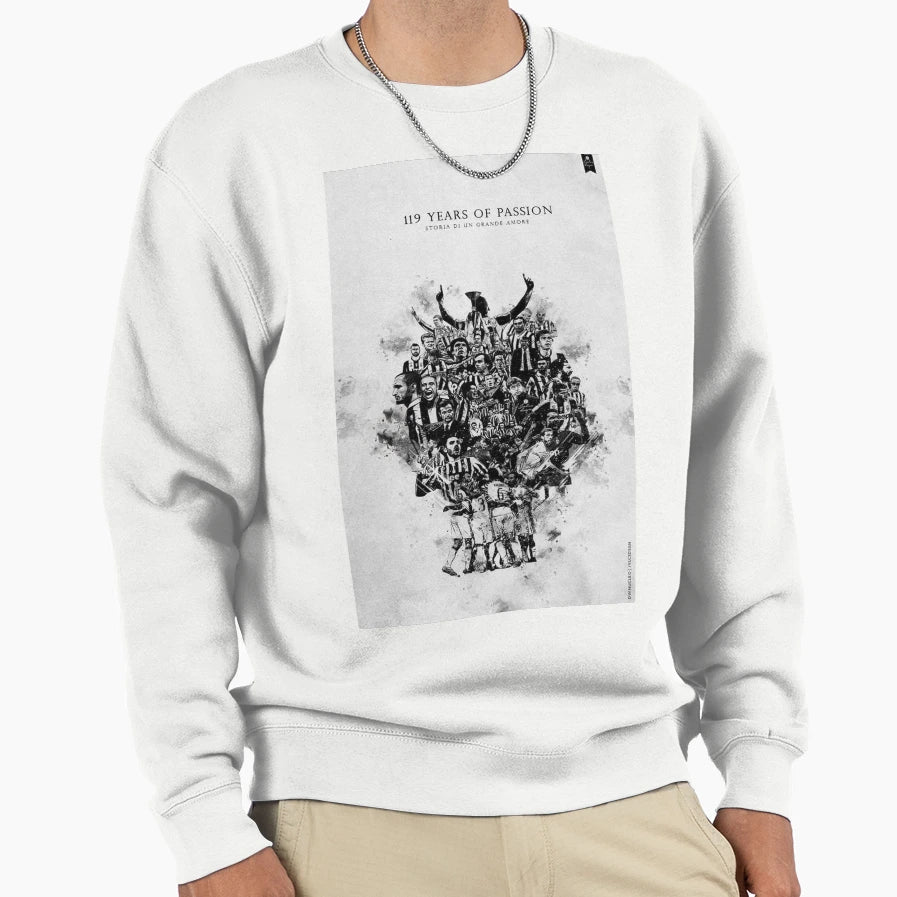 Juventus Icons Sweatshirt - Novelty Apparel for Adults - T-Shirt, Sweatshirt, Hoodie