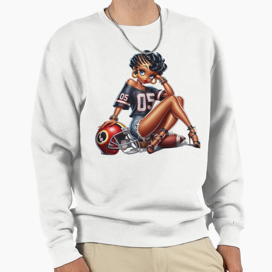 Betty B Glam Game Sweatshirt - Custom Art Print Unisex - T-Shirt, Sweatshirt, Hoodie