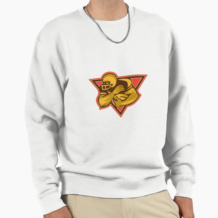 American Football Running Back Ball Sweatshirt - Graphic Print for Adults - T-Shirt, Sweatshirt, Hoodie