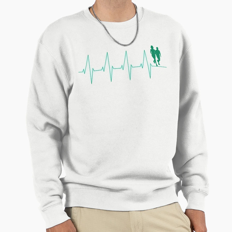 Running Togather Heartbeat T-Shirt - Custom Art Print for Adults - T-Shirt, Sweatshirt, Hoodie