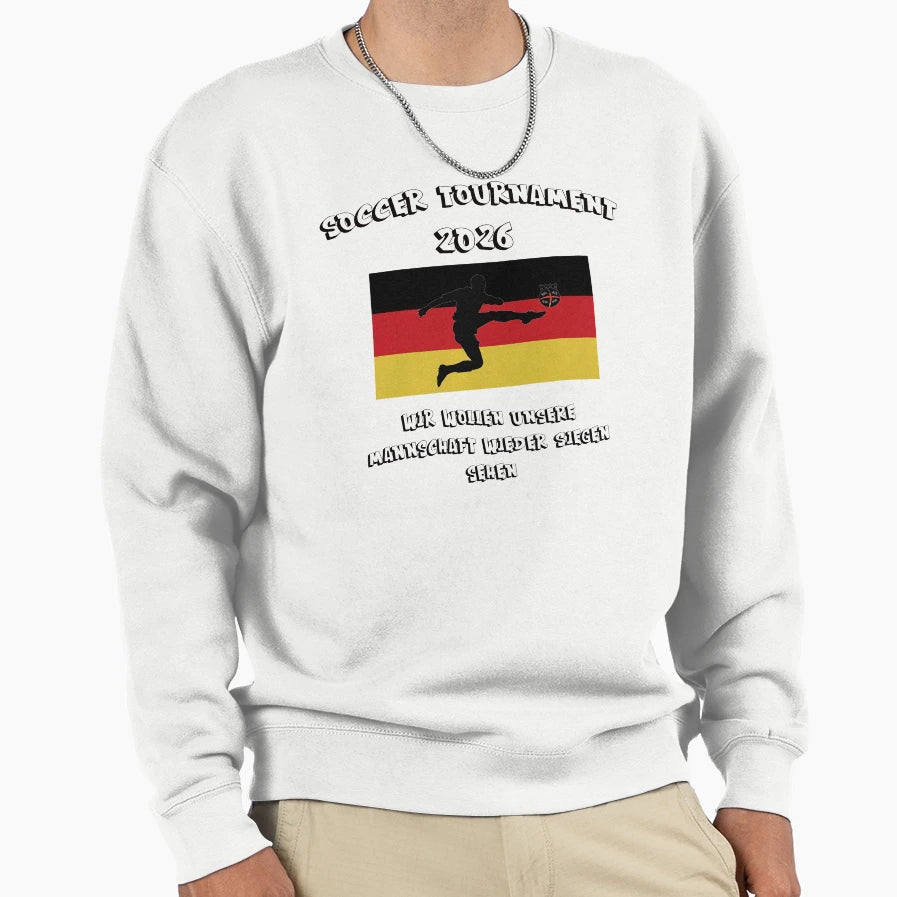 Team Germany Football 2026 Four Star Sweatshirt - Trendy Graphic Men Women - T-Shirt, Sweatshirt, Hoodie