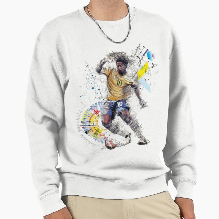 Ronaldinho Football Playmaker Sweatshirt - Streetwear Style for Adults - T-Shirt, Sweatshirt, Hoodie