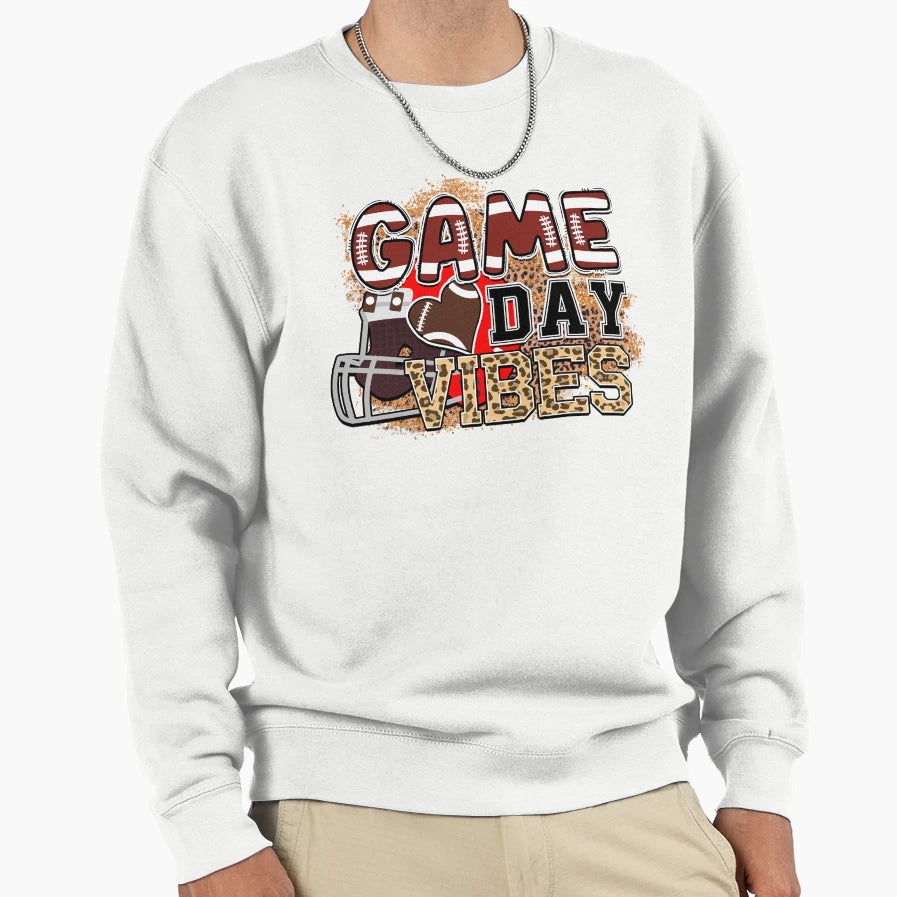 Game Day Vibes Sweatshirt - Minimalist Print for Adults - T-Shirt, Sweatshirt, Hoodie
