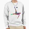 Soccer Football Player Flying Kicking Sweatshirt - Graphic Print Unisex - T-Shirt, Sweatshirt, Hoodie