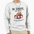 Sundays We Watch Football Sweatshirt - Trendy Graphic Unisex - T-Shirt, Sweatshirt, Hoodie