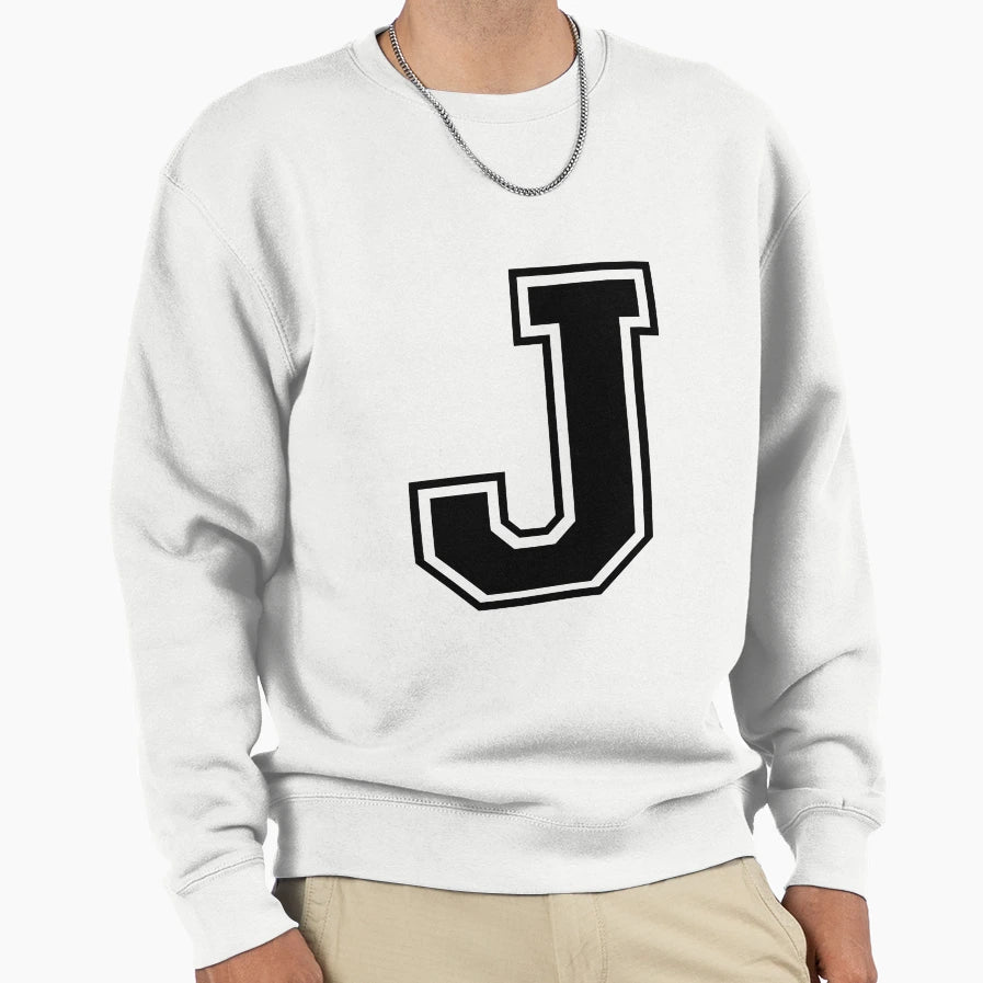 Letter J Sweatshirt - Aesthetic Graphic Unisex - T-Shirt, Sweatshirt, Hoodie