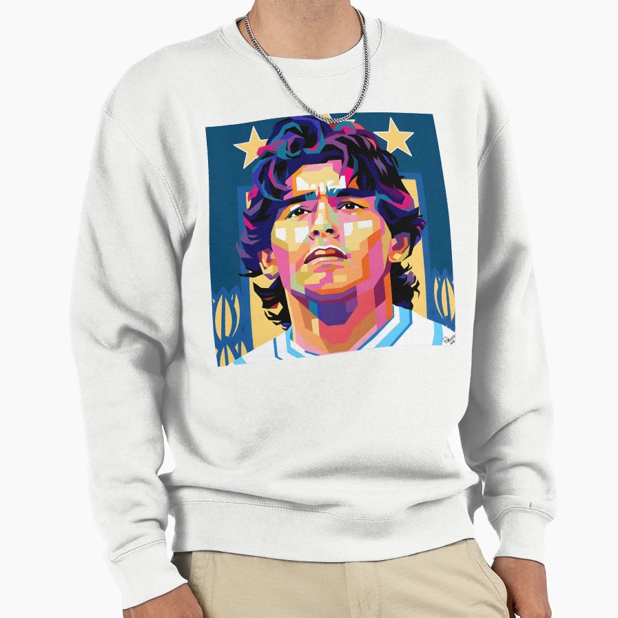 Diego Armando Maradona Football Sweatshirt - Aesthetic Graphic Unisex - T-Shirt, Sweatshirt, Hoodie