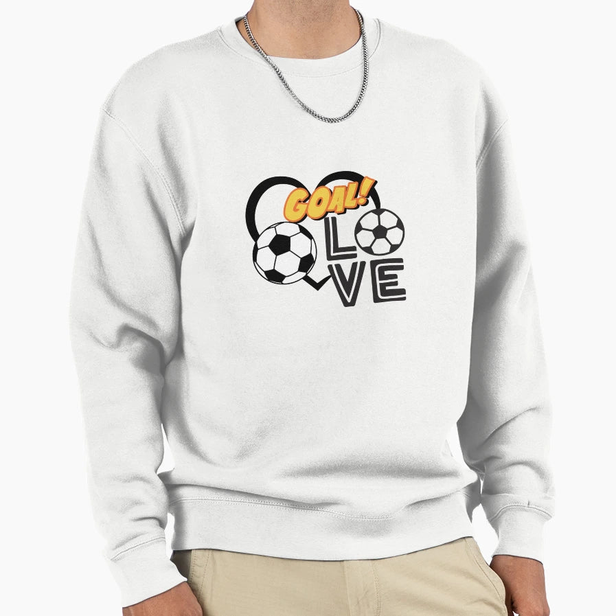 Football Love Sweatshirt - Fun Novelty Design for Adults - T-Shirt, Sweatshirt, Hoodie