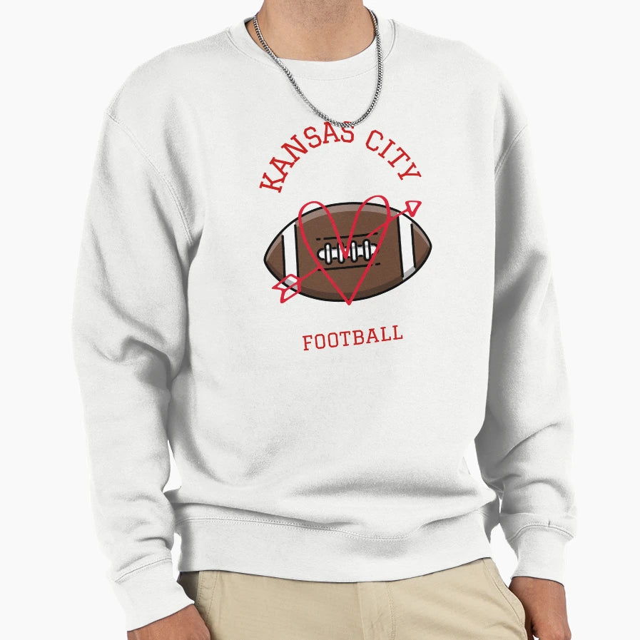 Kansas City Football Sweatshirt - Aesthetic Graphic Men Women - T-Shirt, Sweatshirt, Hoodie