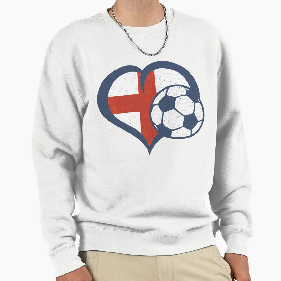 England Football Heart England Sweatshirt - Streetwear Style for Adults - T-Shirt, Sweatshirt, Hoodie