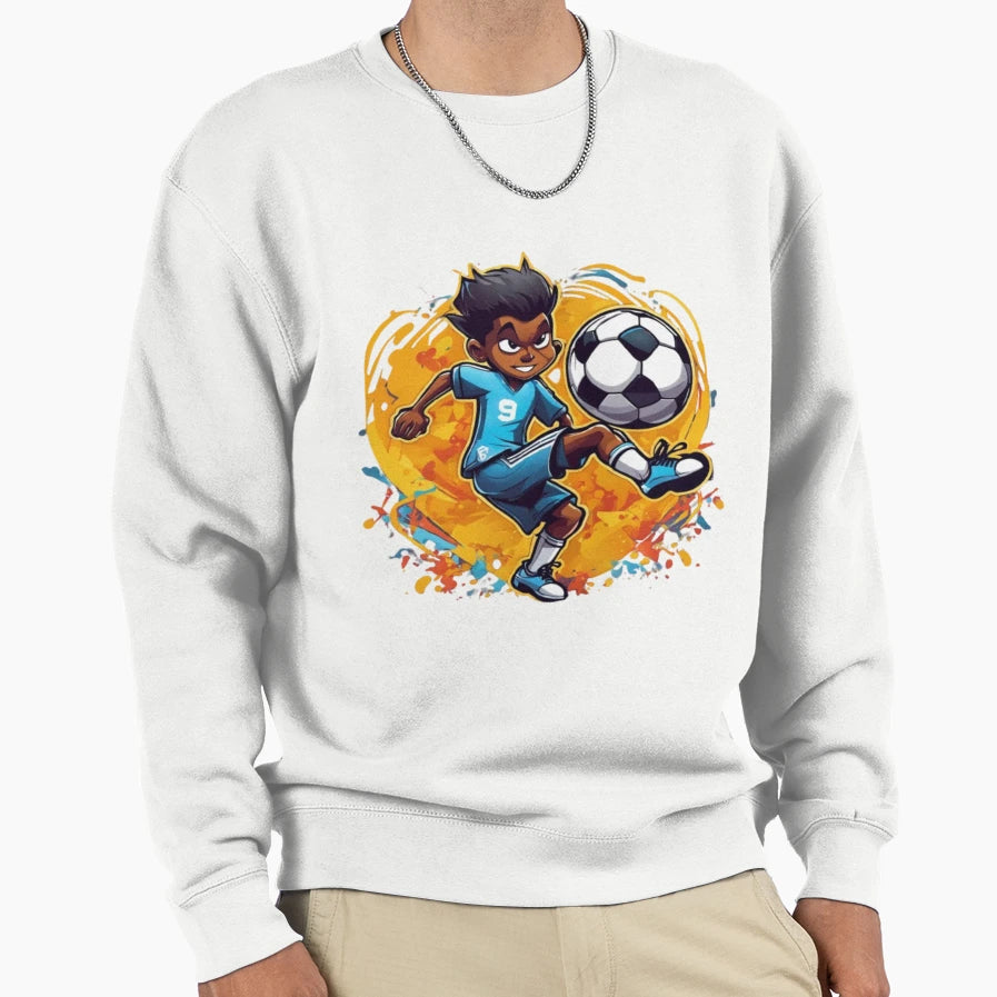 Soccer Showdown Animated Adventures Sweatshirt - Aesthetic Graphic Unisex - T-Shirt, Sweatshirt, Hoodie