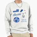 Blue Watercolor Soccer Pack Sweatshirt - Fun Novelty Design Men Women - T-Shirt, Sweatshirt, Hoodie