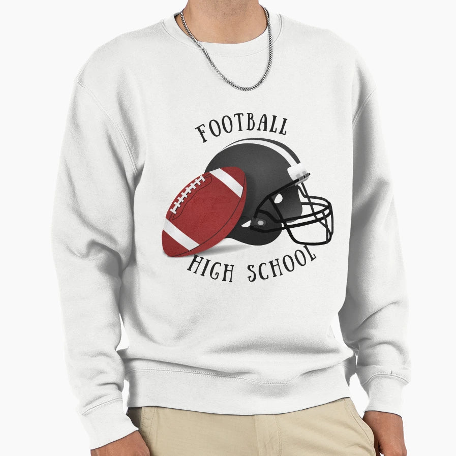 Football Sweatshirt - Trendy Graphic for Adults - T-Shirt, Sweatshirt, Hoodie