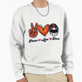 Peace Love Bears Football Team Sweatshirt - Aesthetic Graphic Unisex - T-Shirt, Sweatshirt, Hoodie