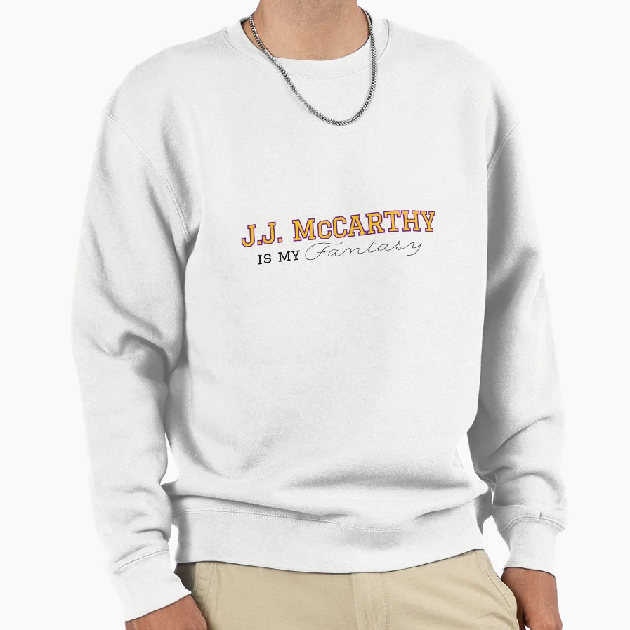 Jj Mccarthy Minnesota Vikings Sweatshirt - Casual Everyday Wear Unisex - T-Shirt, Sweatshirt, Hoodie