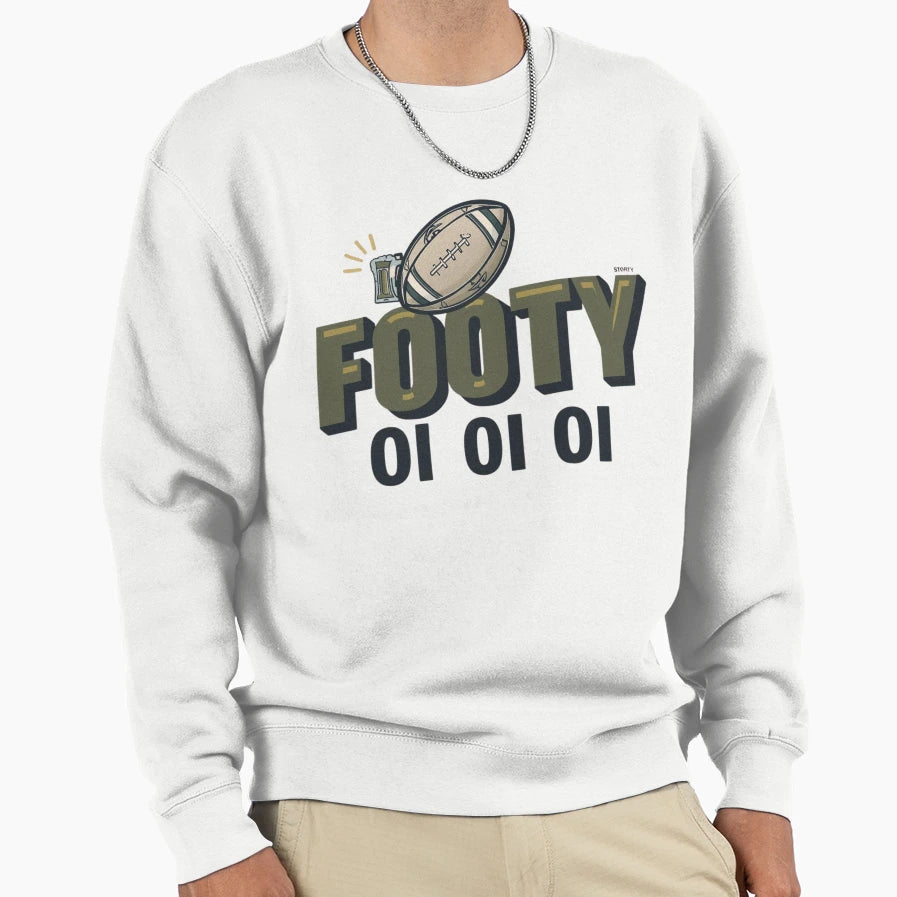 Australian Footy Rules Aussie Sweatshirt - Casual Everyday Wear Men Women - T-Shirt, Sweatshirt, Hoodie