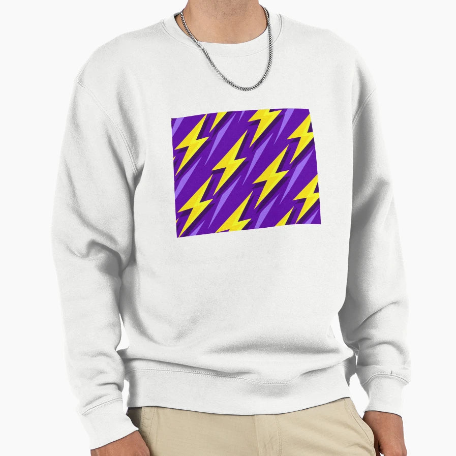 Vibrant Neon Glow Futuristic Sweatshirt - Minimalist Print Men Women - T-Shirt, Sweatshirt, Hoodie