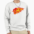 Football Bull Flame Logo Fire Animal Sweatshirt - Unique Graphic for Adults - T-Shirt, Sweatshirt, Hoodie