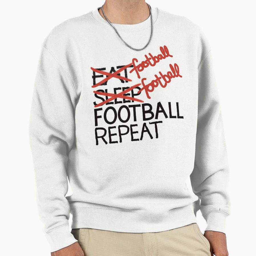 Football Football Football Sweatshirt - Casual Everyday Wear for Adults - T-Shirt, Sweatshirt, Hoodie