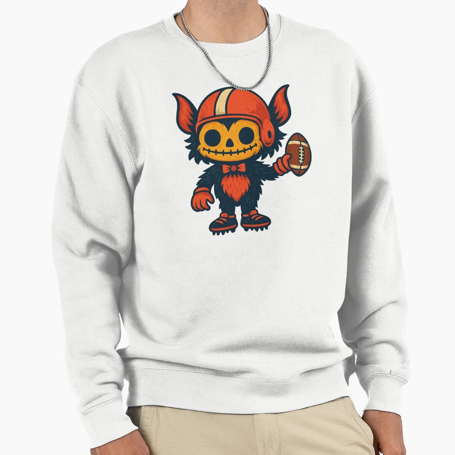 Creepy Football Monster Gothic Sweatshirt - Aesthetic Graphic Unisex - T-Shirt, Sweatshirt, Hoodie