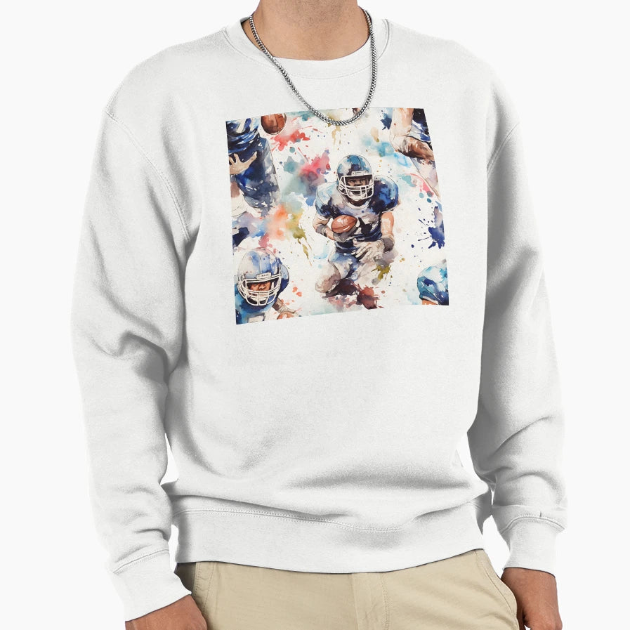 American Football Player Pattern Sweatshirt - Casual Everyday Wear Unisex - T-Shirt, Sweatshirt, Hoodie