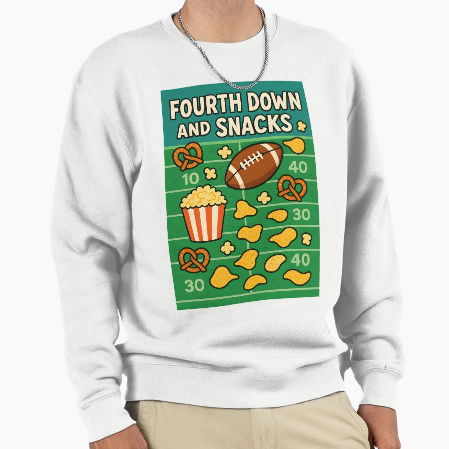 Fourth Down Funny T-Shirt - Graphic Print for Adults - T-Shirt, Sweatshirt, Hoodie