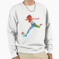 Female Soccer Player Sweatshirt - Graphic Print Unisex - T-Shirt, Sweatshirt, Hoodie