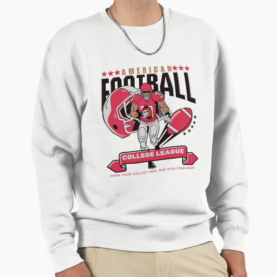 American Football College Sweatshirt - Casual Everyday Wear for Adults - T-Shirt, Sweatshirt, Hoodie