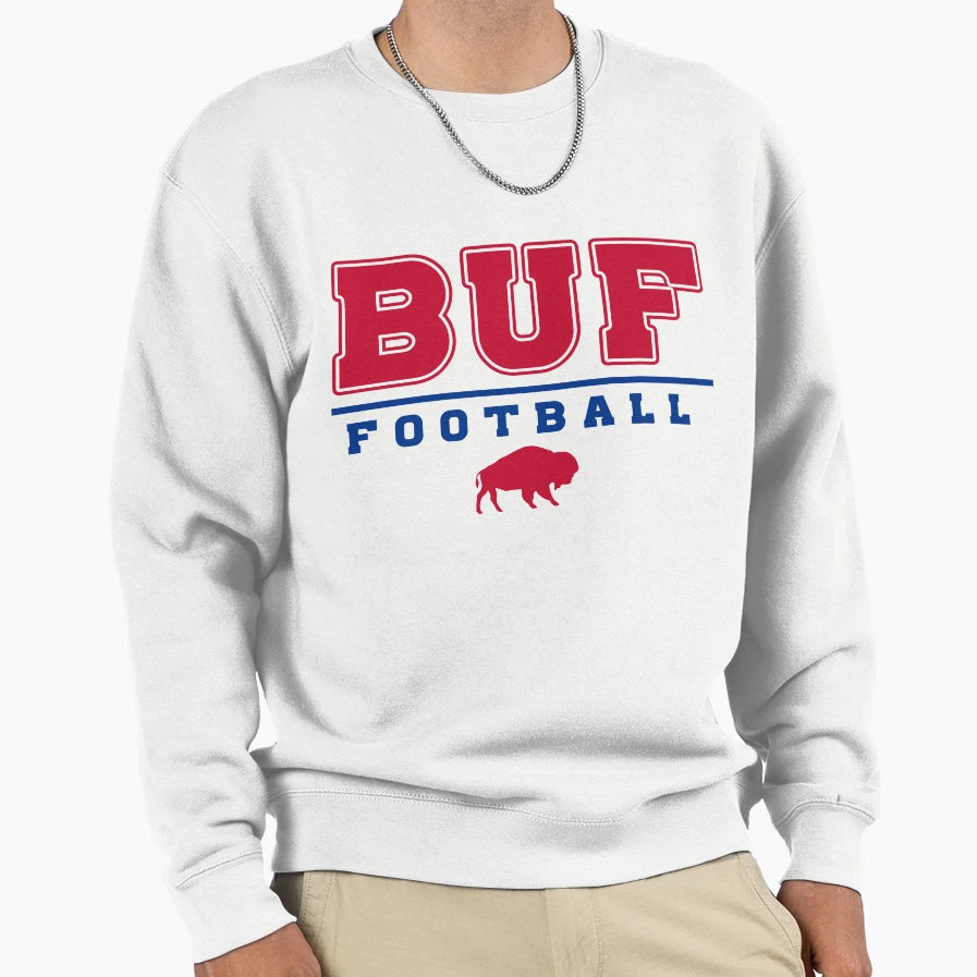 Buf Football Buffalo Football Sweatshirt - Unique Graphic Unisex - T-Shirt, Sweatshirt, Hoodie
