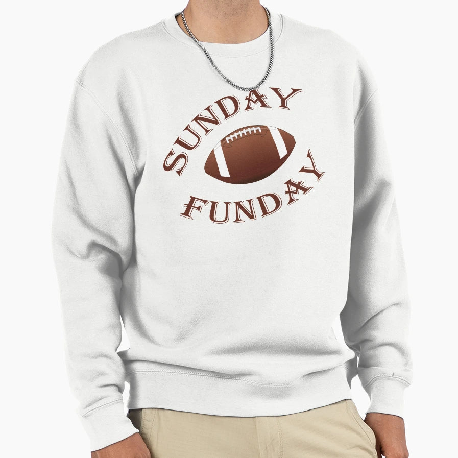 Sunday Funday Football Sport Short T-Shirt - Casual Everyday Wear Unisex - T-Shirt, Sweatshirt, Hoodie