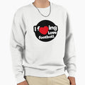 I Love Football Sweatshirt - Novelty Apparel for Adults - T-Shirt, Sweatshirt, Hoodie