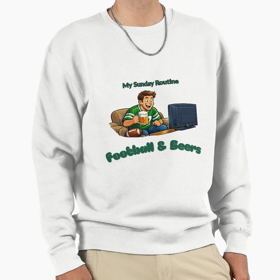 New York Jets My Sunday Routine Sweatshirt - Minimalist Print for Adults - T-Shirt, Sweatshirt, Hoodie