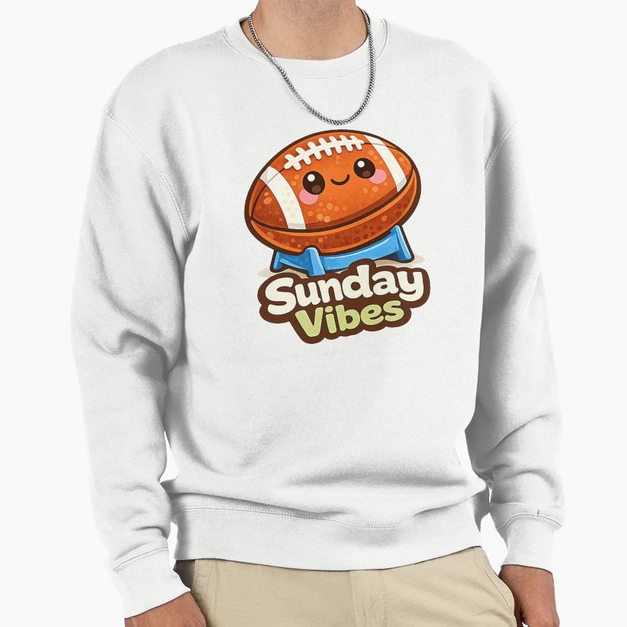 American Football Sunday Vibes Sweatshirt - Unique Graphic Unisex - T-Shirt, Sweatshirt, Hoodie