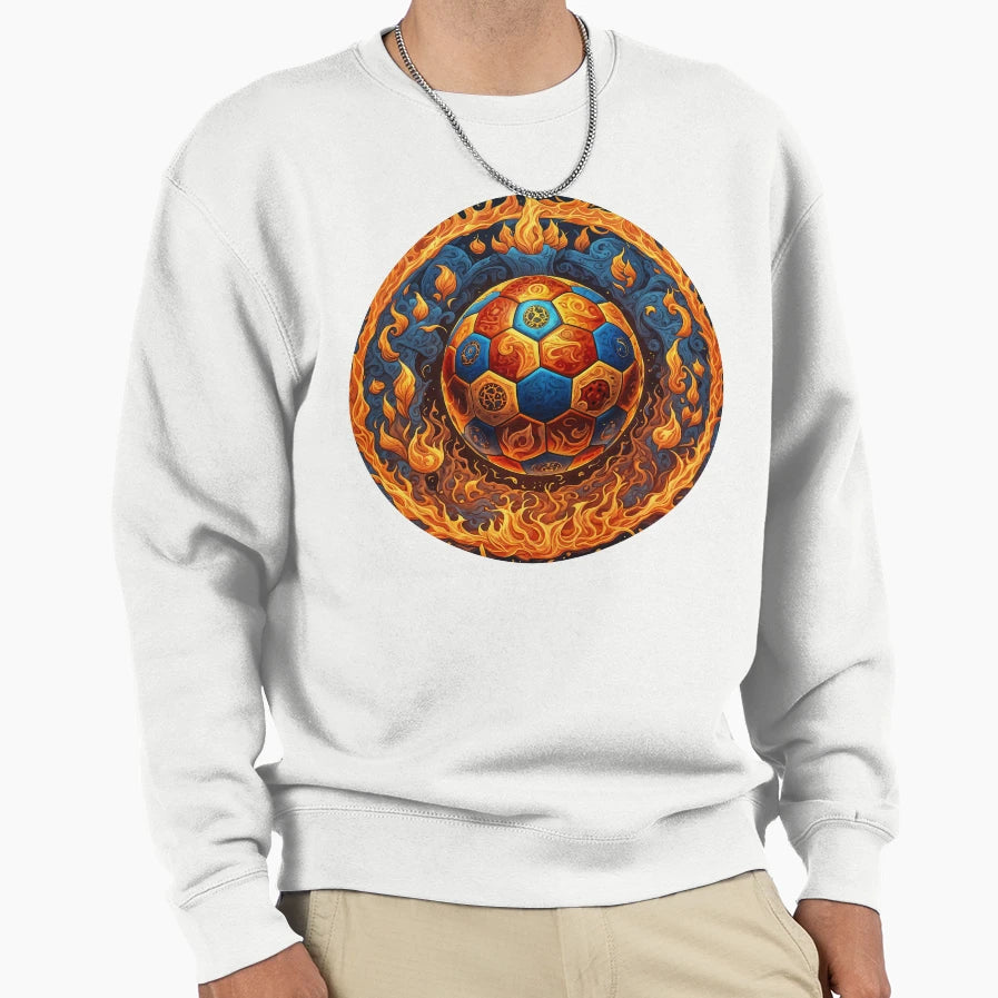Stunning Festive Soccer Balls Sweatshirt - Custom Art Print Unisex - T-Shirt, Sweatshirt, Hoodie