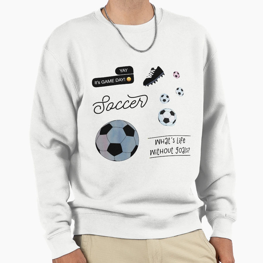 Black Watercolor Soccer Pack Sweatshirt - Unique Graphic Men Women - T-Shirt, Sweatshirt, Hoodie