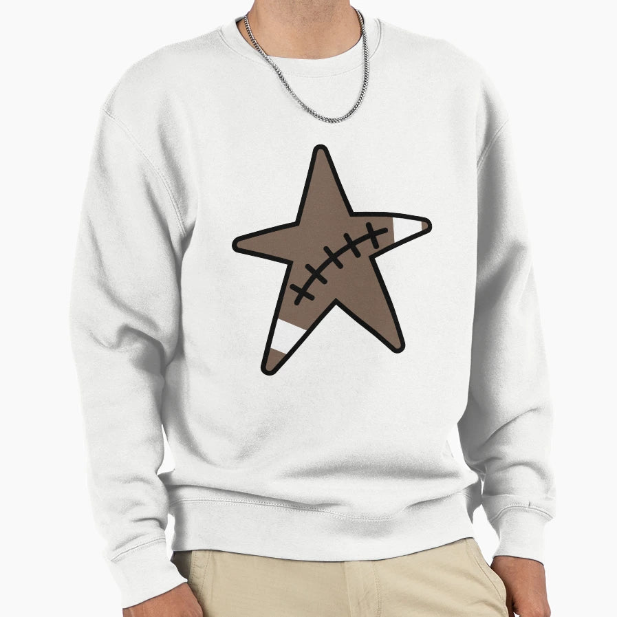 Star Shaped American Football Sweatshirt - Graphic Print Unisex - T-Shirt, Sweatshirt, Hoodie