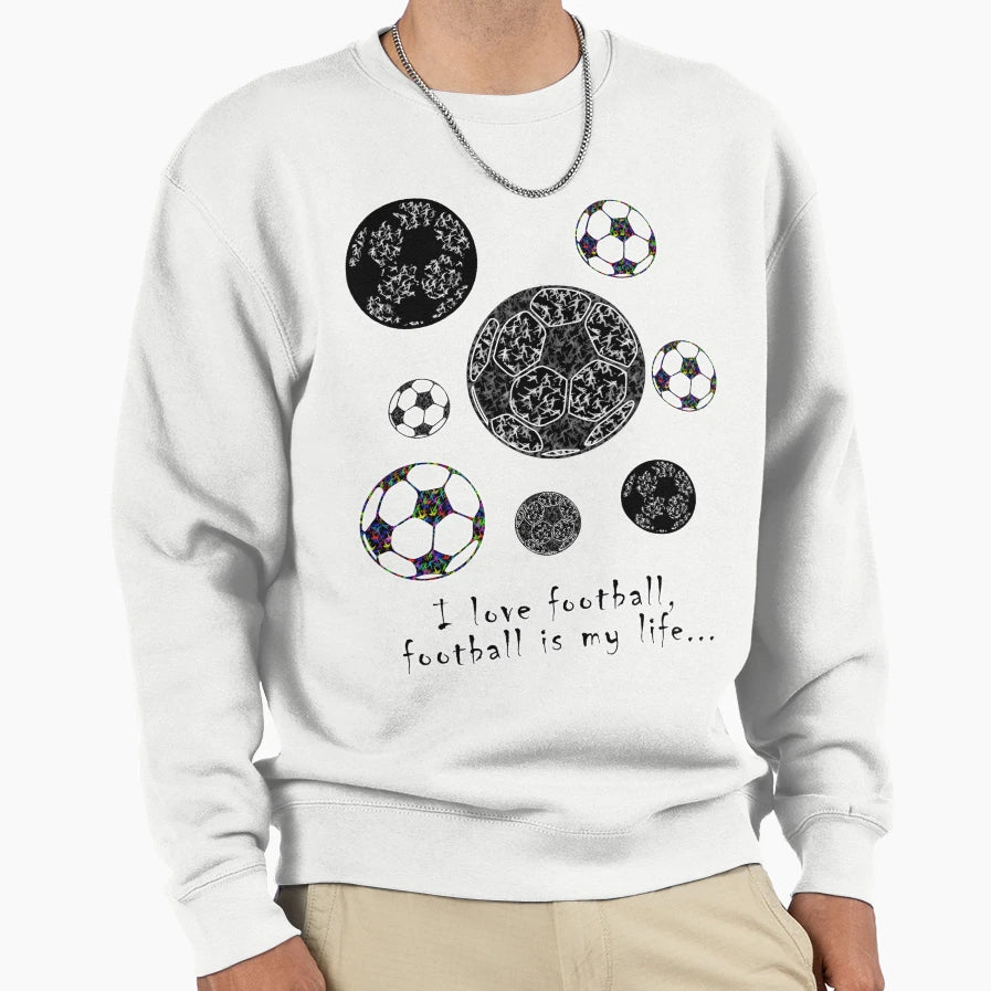 Looking Football Art Football Lovers Sweatshirt - Trendy Graphic for Adults - T-Shirt, Sweatshirt, Hoodie