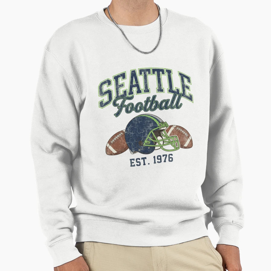 Seattle Seahawks Sweatshirt - Streetwear Style Men Women - T-Shirt, Sweatshirt, Hoodie